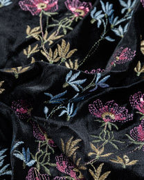 Velvet Embroidery with Sequins