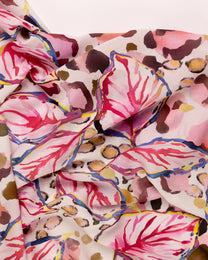 Cotton Viscose Floral Fabric