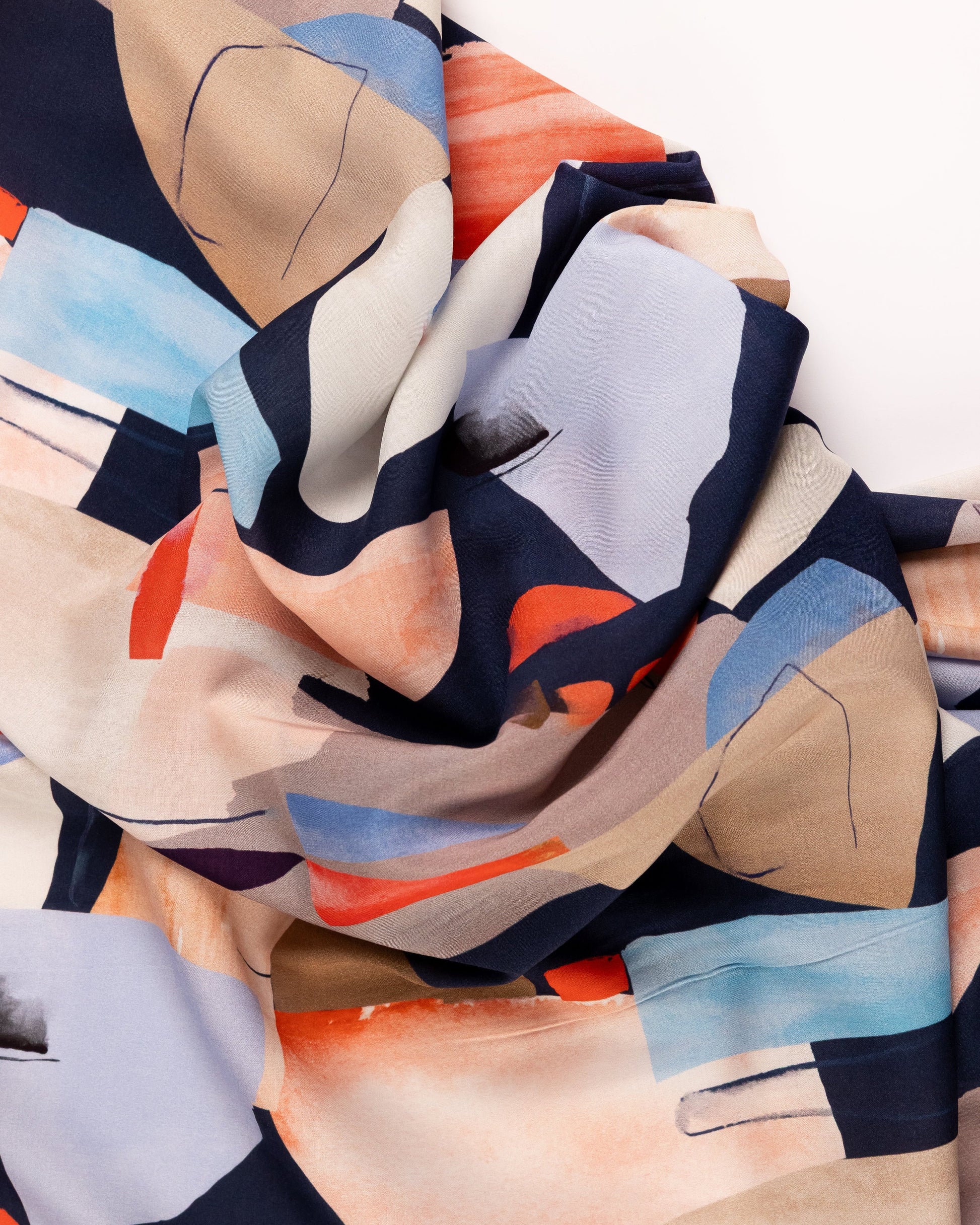 Viscose Cotton Floral Fabric