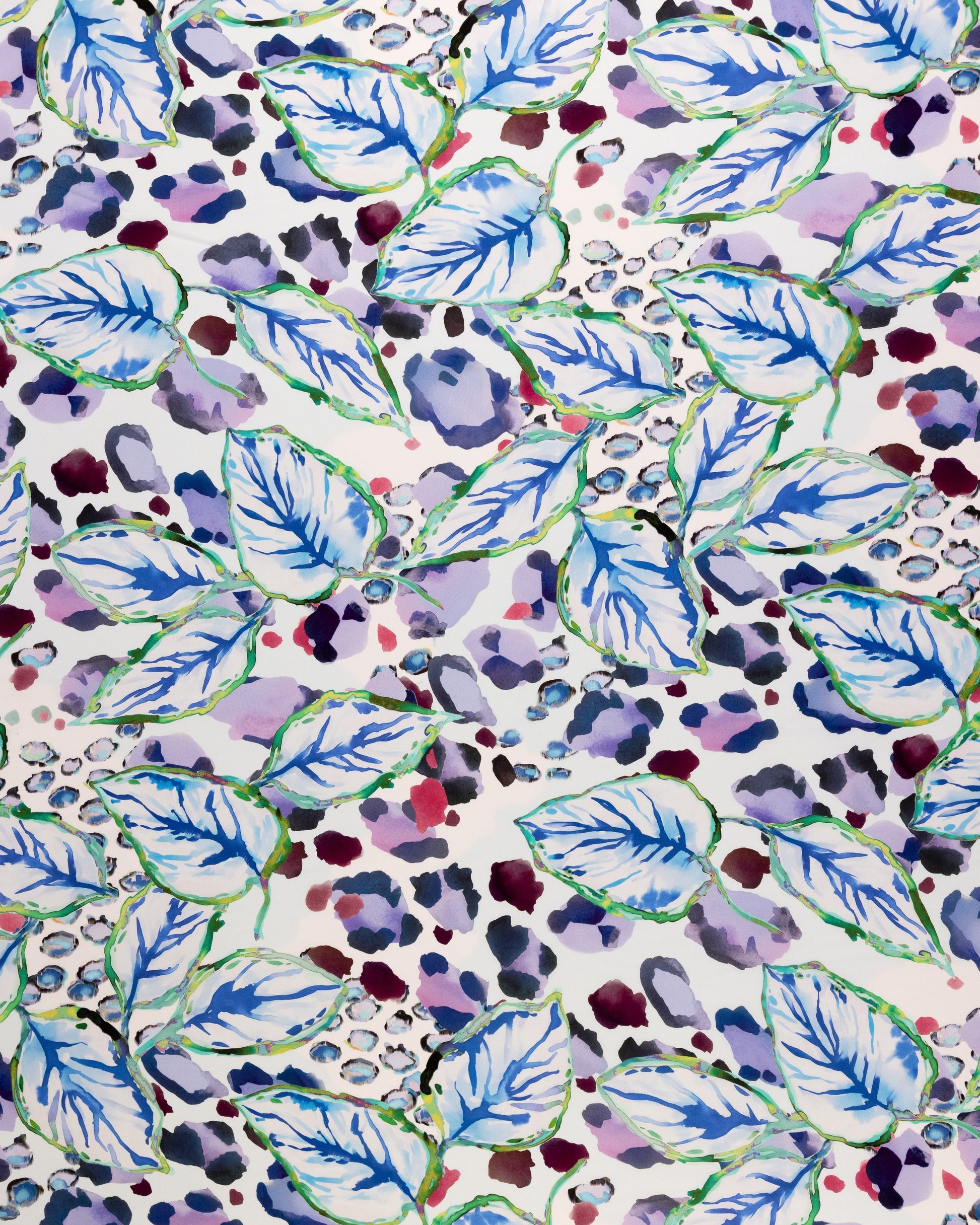 Viscose Cotton Viscose Floral Fabric