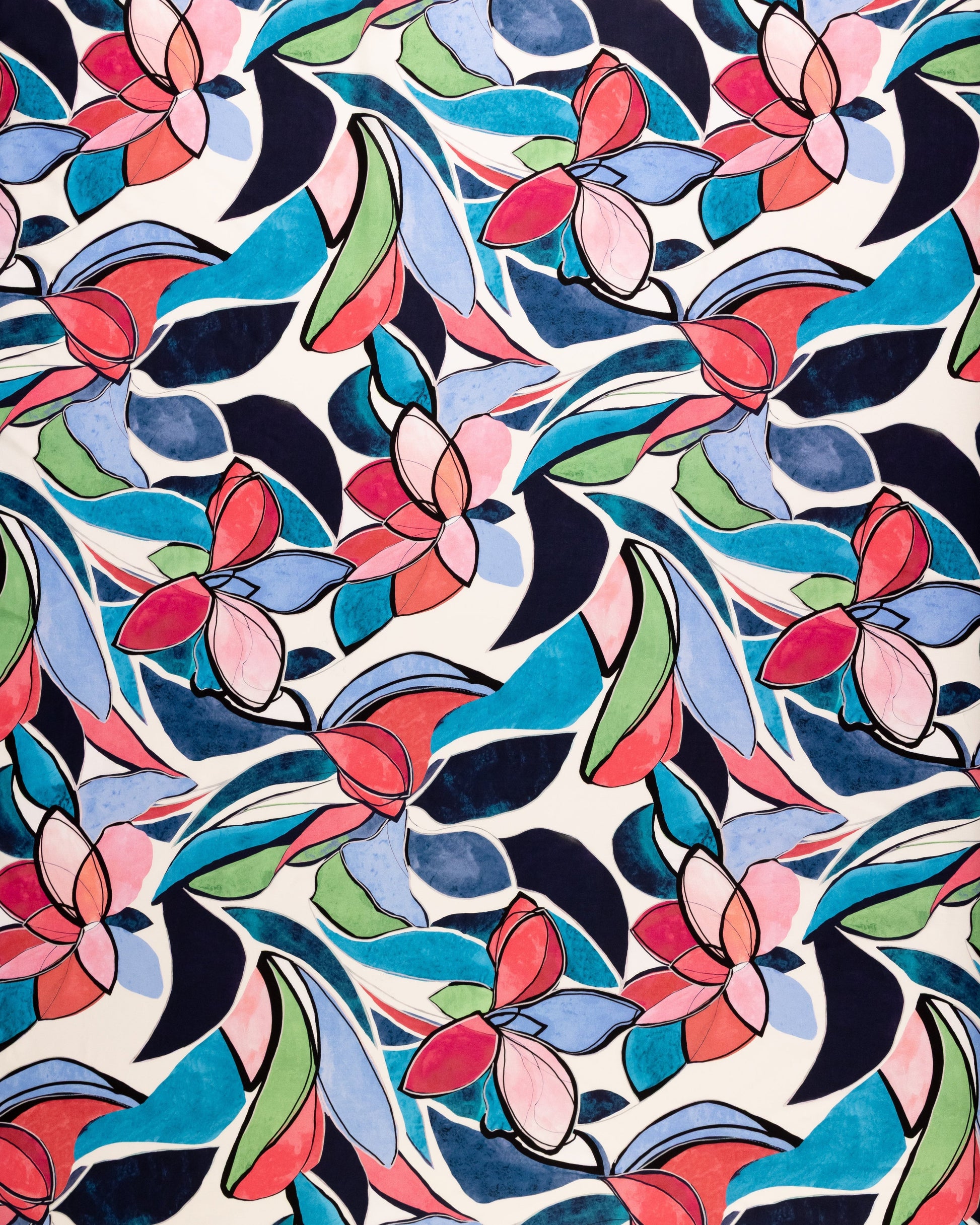 Cotton Viscose Floral Fabric