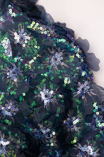 Organza Pure Silk With Organza Floral Ptern