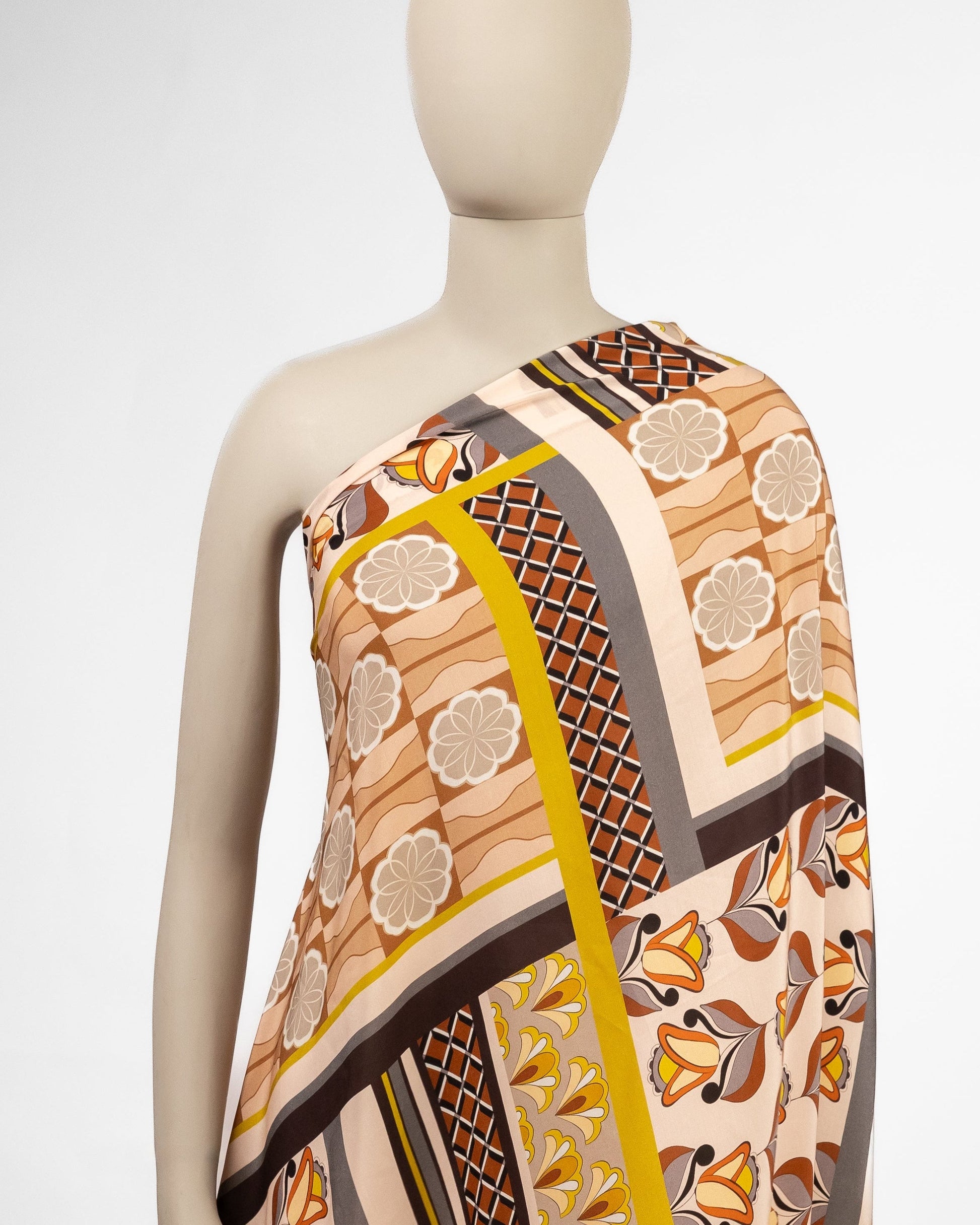 Cotton Viscose Floral Fabric