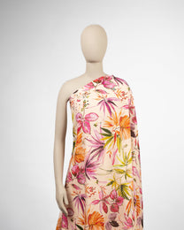 Italian Viscose Cotton Floral Fabric