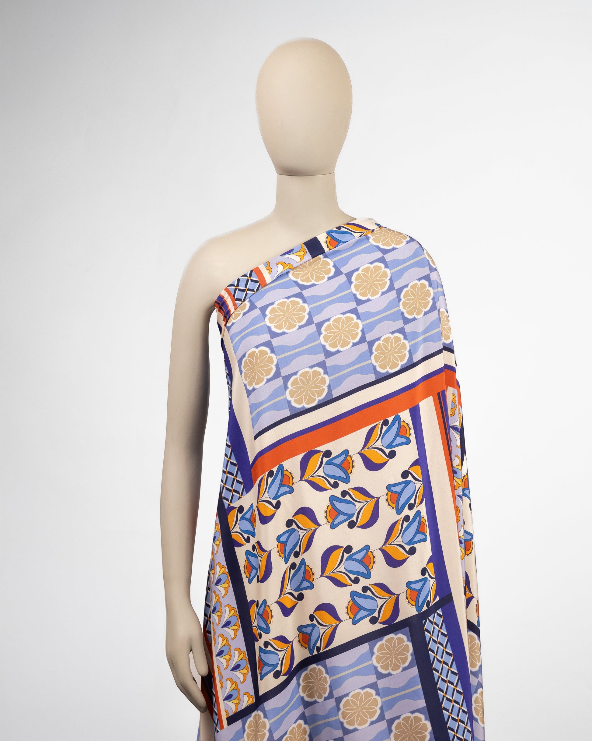 Italian Cotton Viscose Printed Fabric