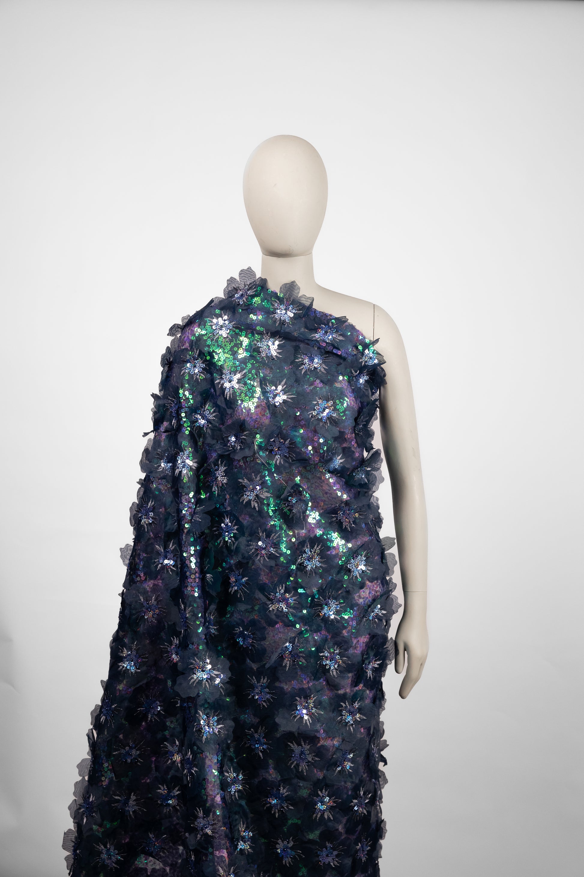 Organza Pure Silk With Organza Floral Ptern