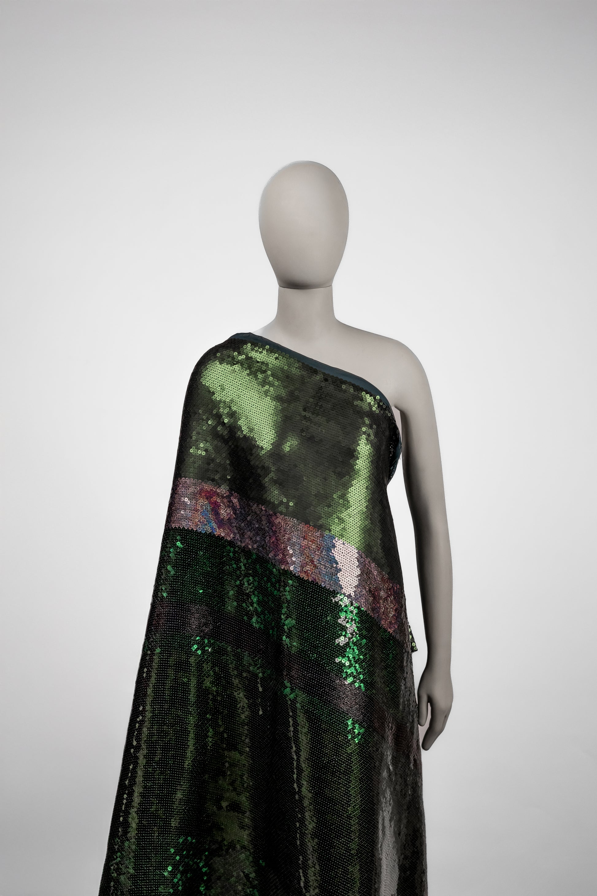 Chiffon Pure Silk With Sequins Lurex &amp; Matte