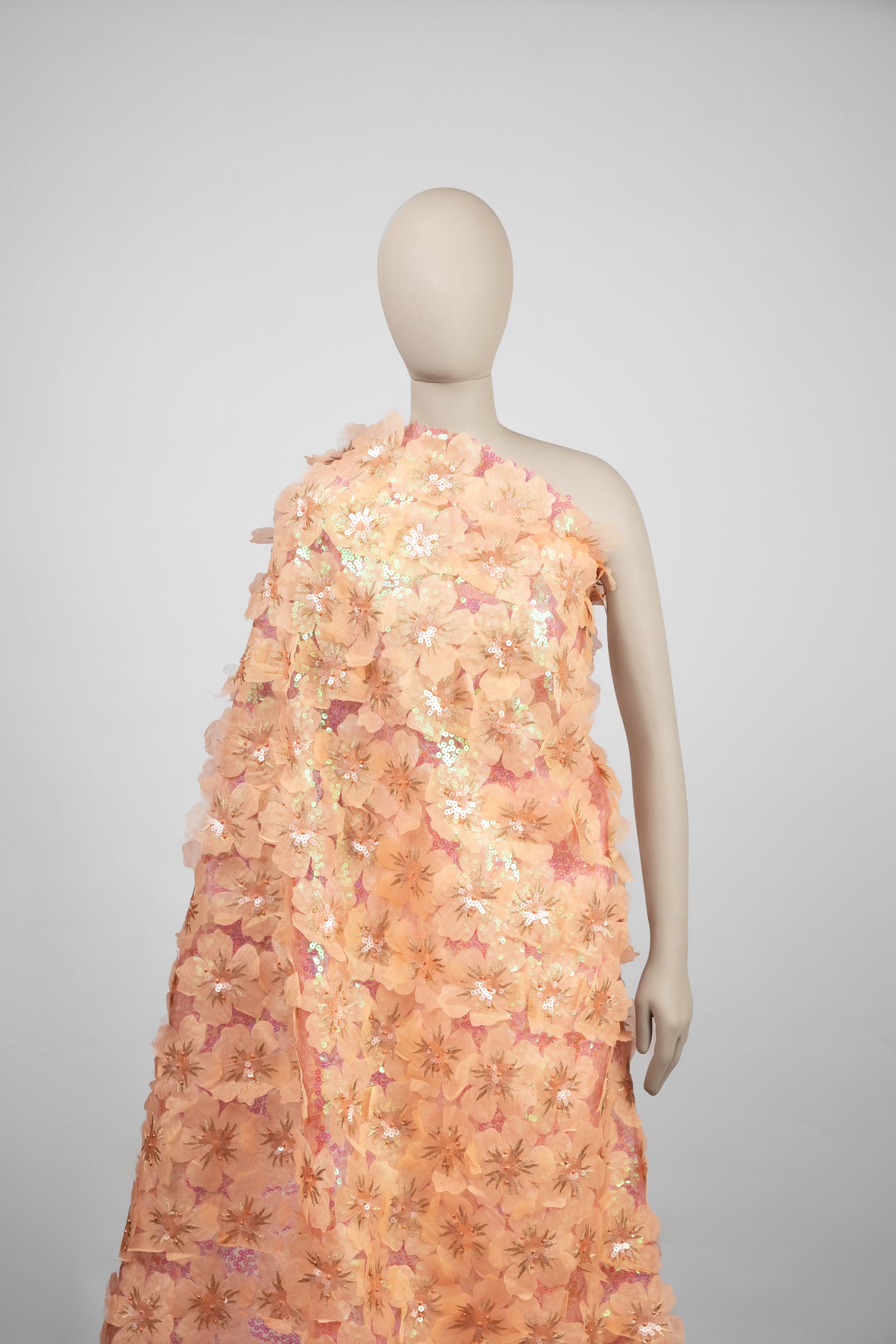 Organza Pure Silk With Organza Floral Pattern