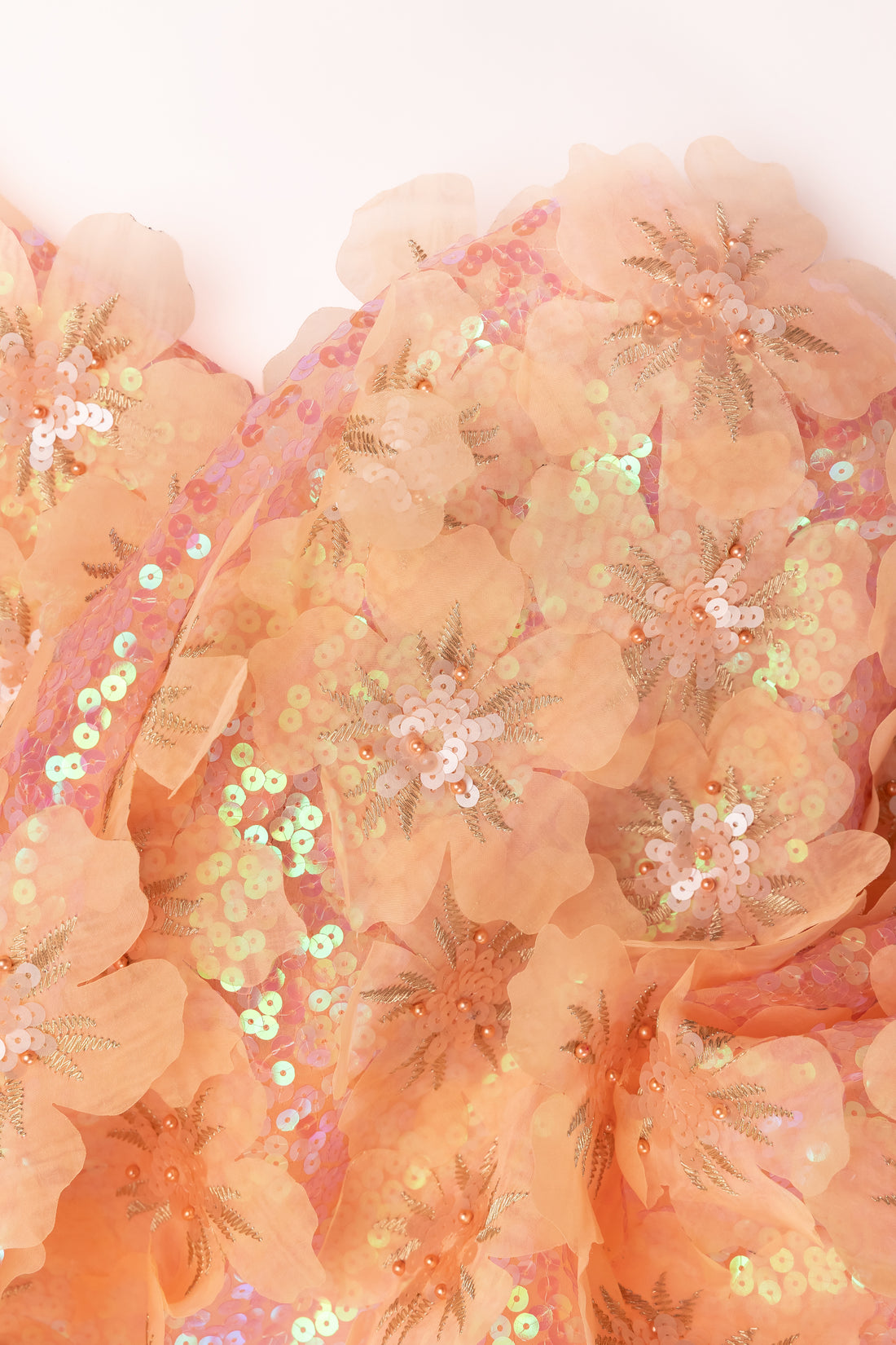 Organza Pure Silk With Organza Floral Pattern
