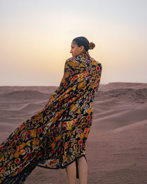 Silk Lurex Floral Fabric