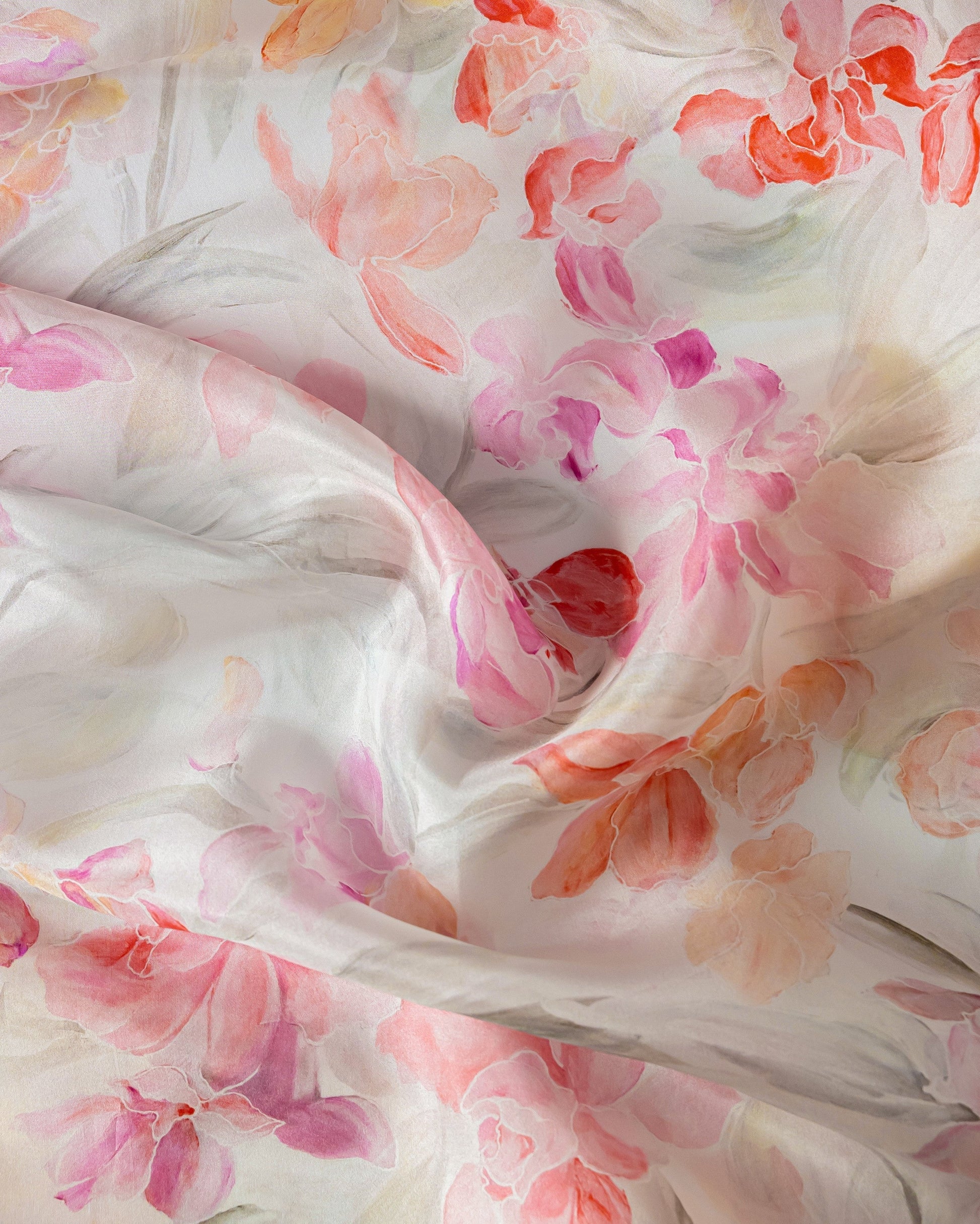 Silk Floral Fabric