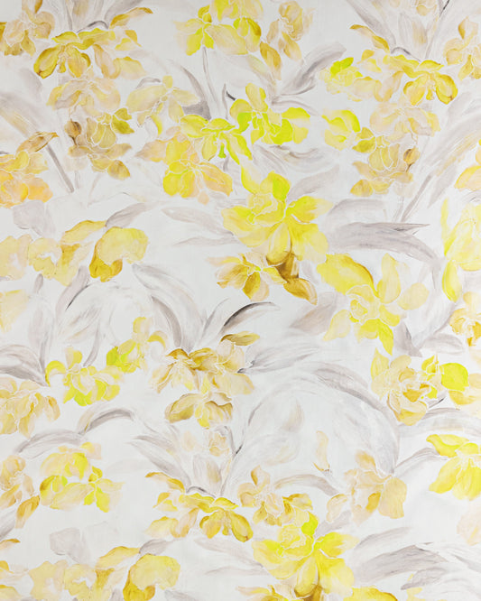 Silk Floral Fabric - Pure Silk