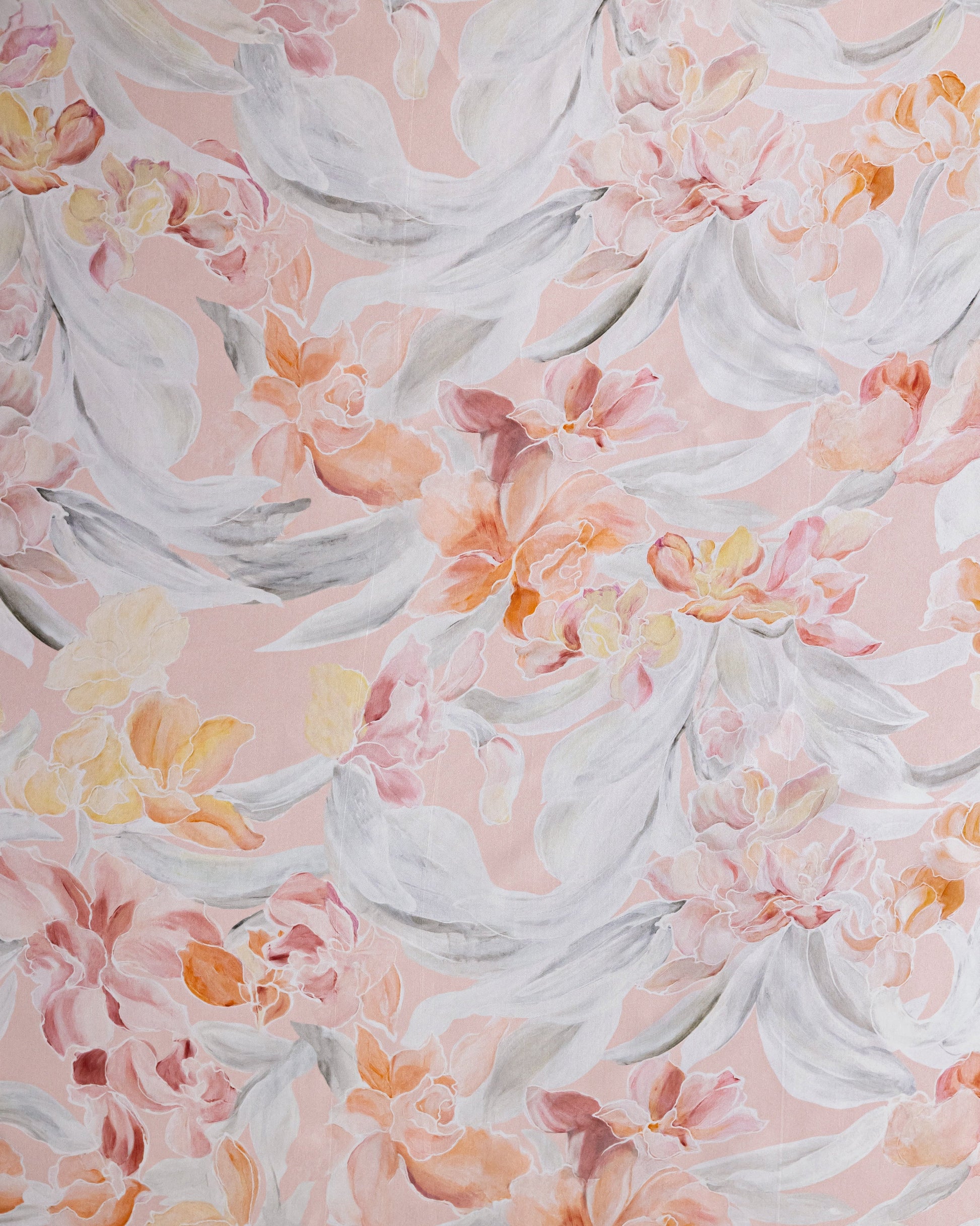 Silk Floral Fabric