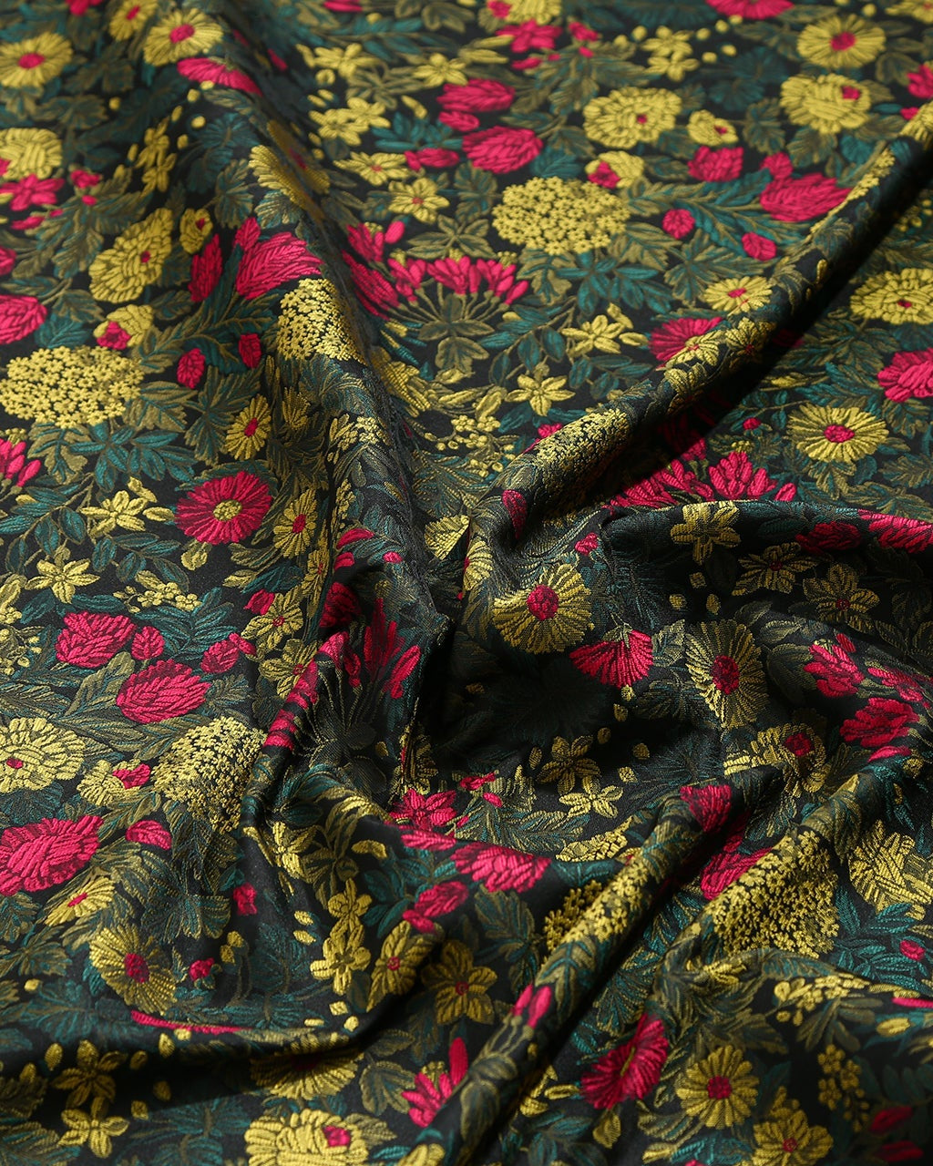 Silk Jacquard Printed Fabric