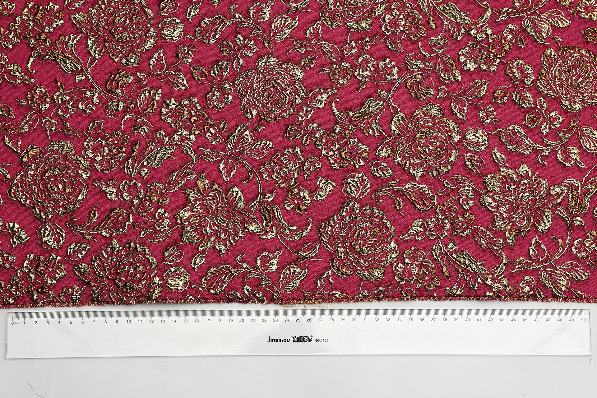 Silk Jacquard Floral Fabric