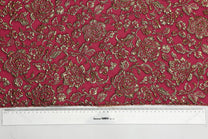 Silk Jacquard Floral Fabric