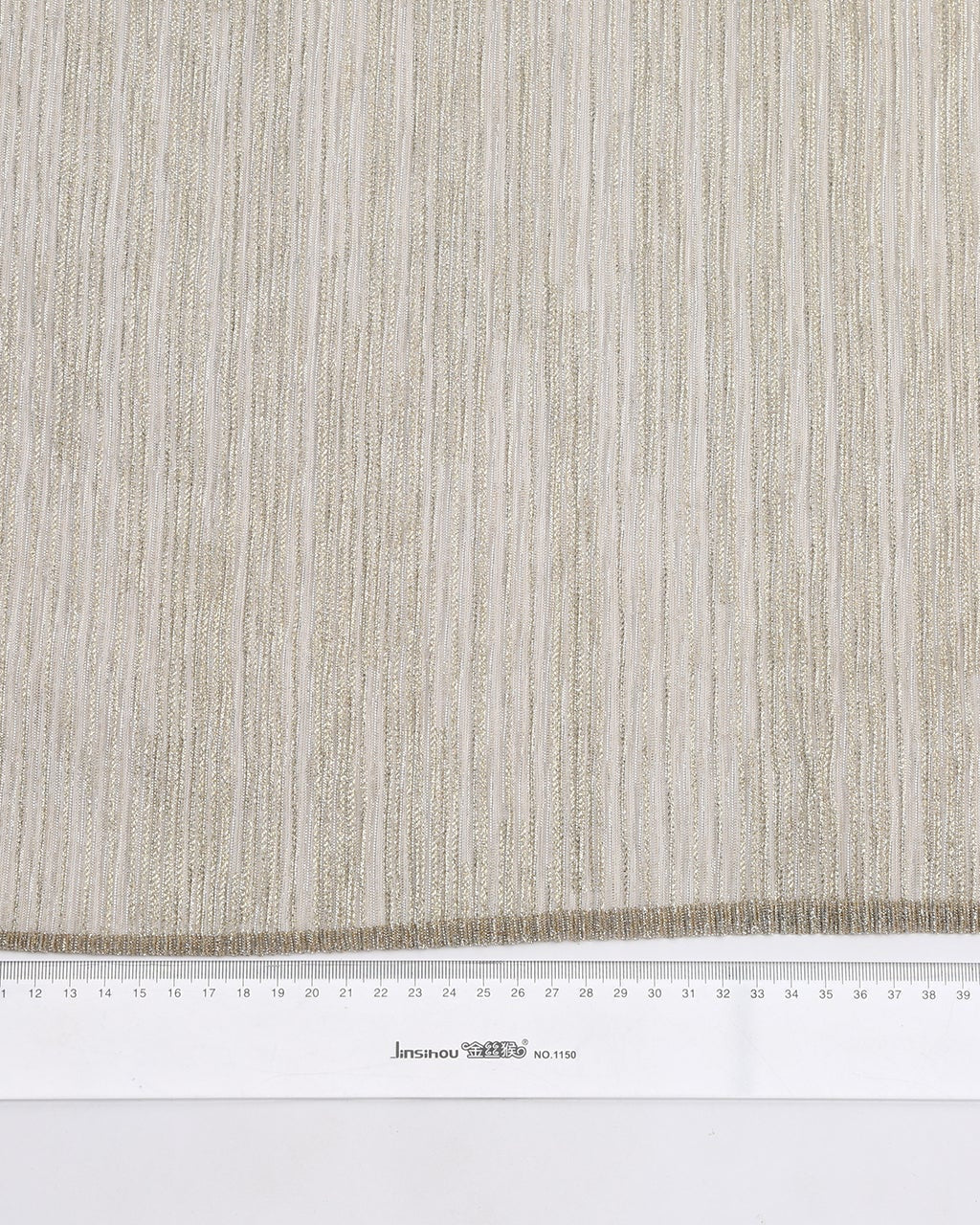 Taiwanese Lurex Polyester Striped Fabric