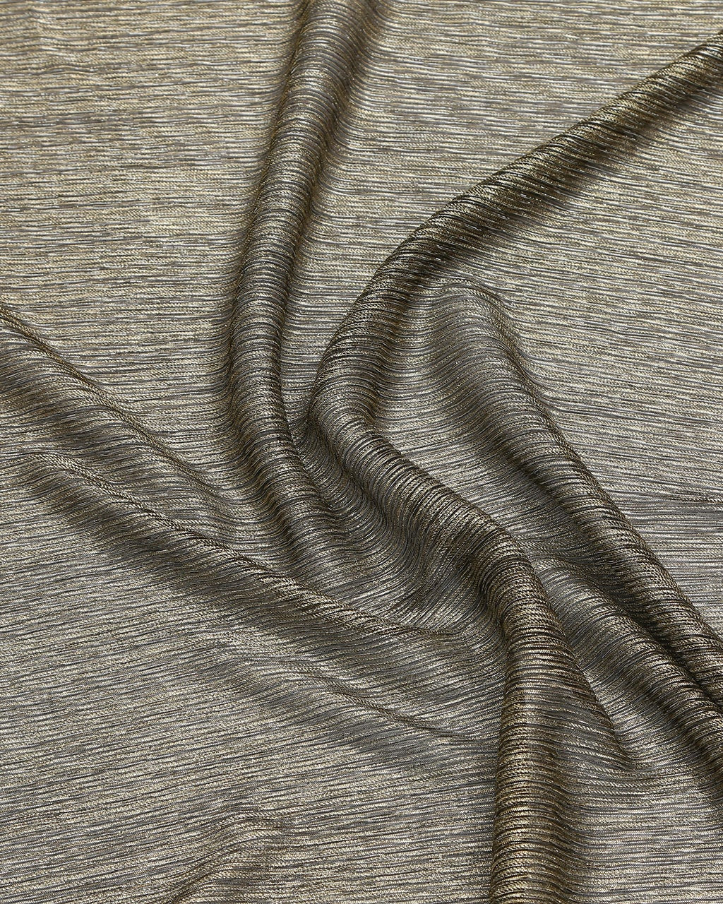 Lurex Polyester Striped Fabric