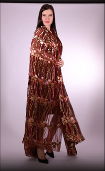 Mousseline de soie naturelle en velours
