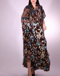 Silk Lurex Floral Fabric