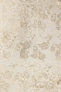 Gibber with Sequins With Floral Organza