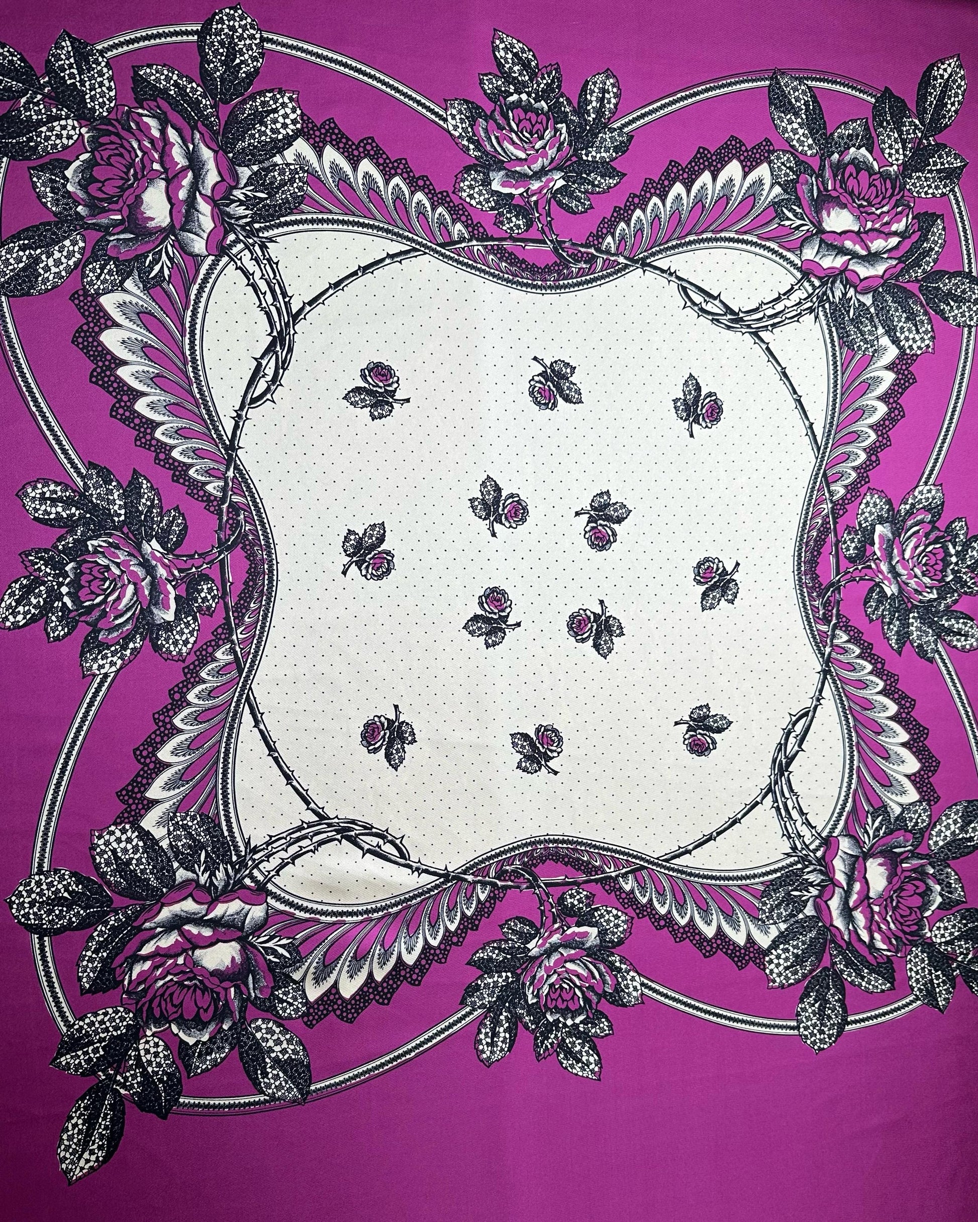 Silk Tulle Printed Fabric