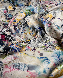 Jacquard Floral Fabric