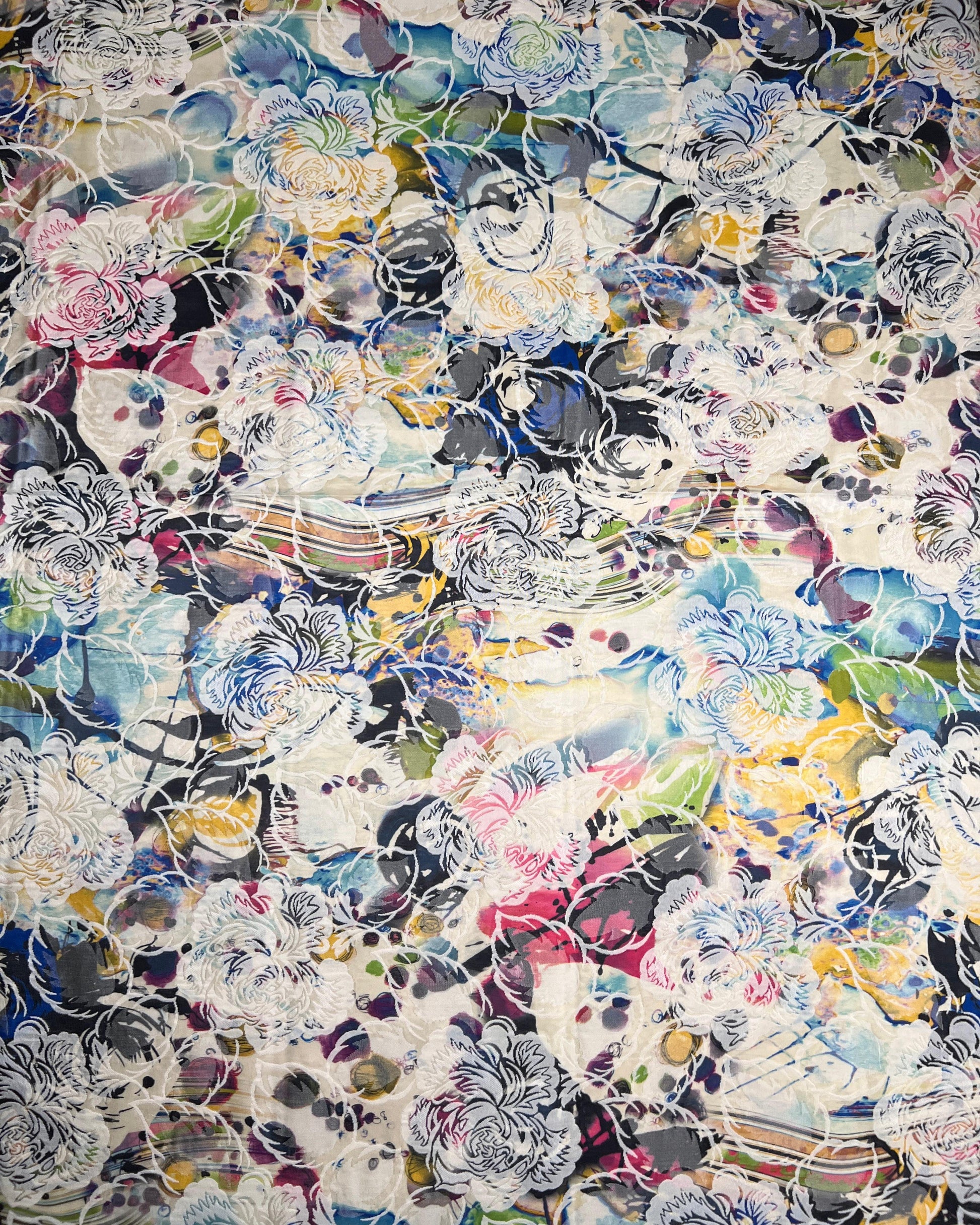 Jacquard Floral Fabric