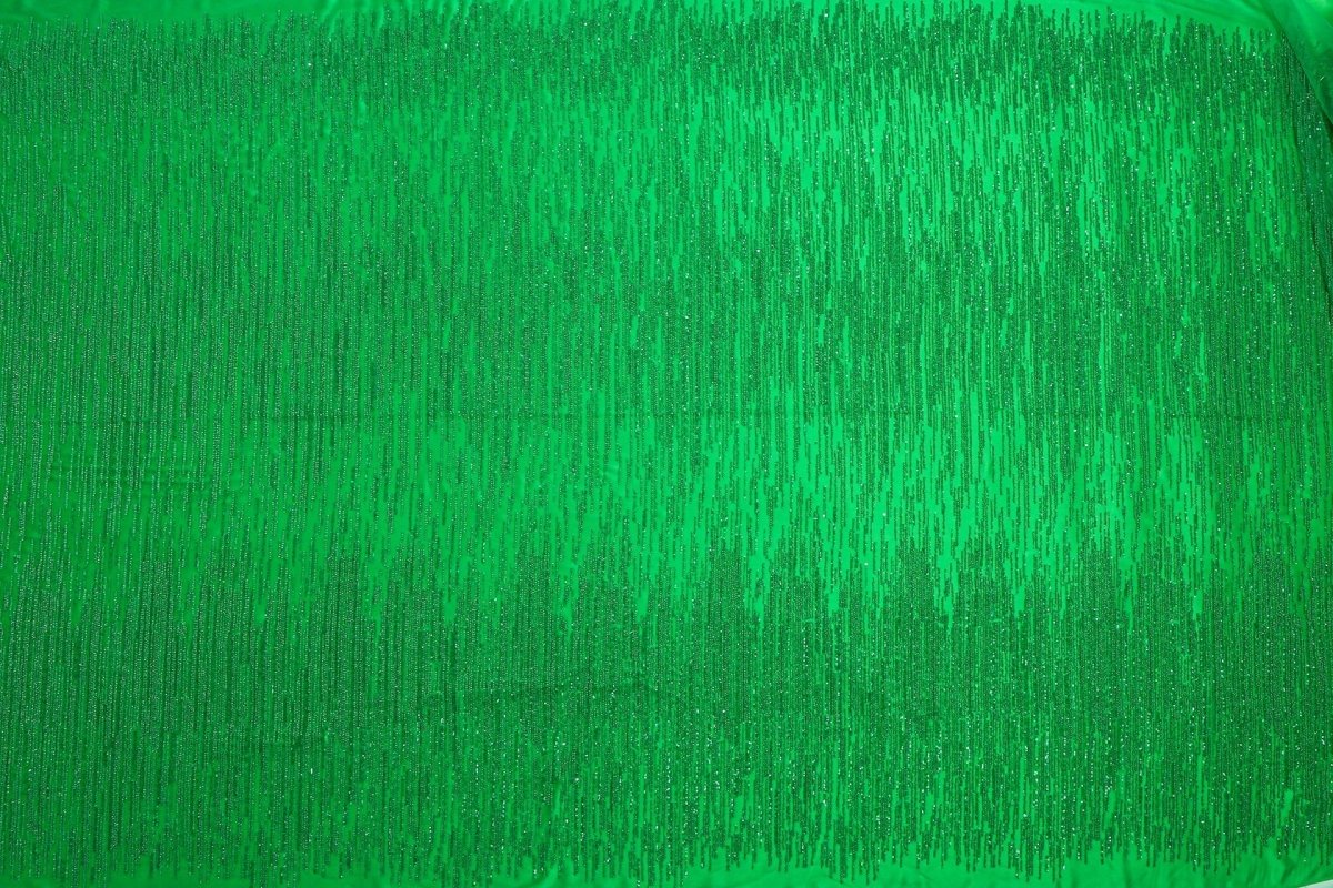 Beaded Silk Tulle Beaded Fabric - Polyester - Sharqiya - الشرقية