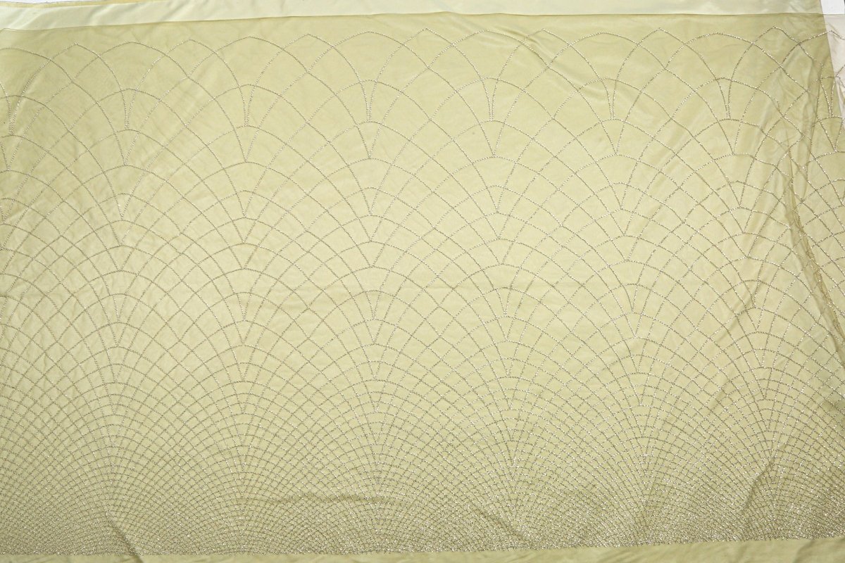 Beaded Silk Tulle Beaded Fabric - Polyester - Sharqiya - الشرقية