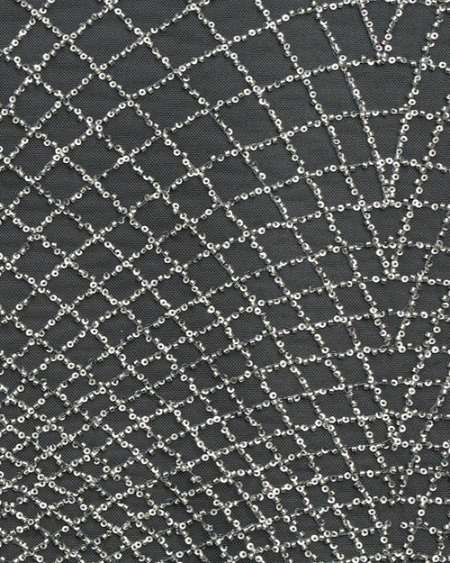 Beaded Tulle Sequins Fabric - Sharqiya - الشرقية