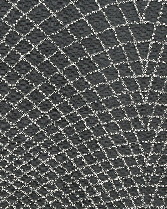 Beaded Tulle Sequins Fabric - Sharqiya - الشرقية