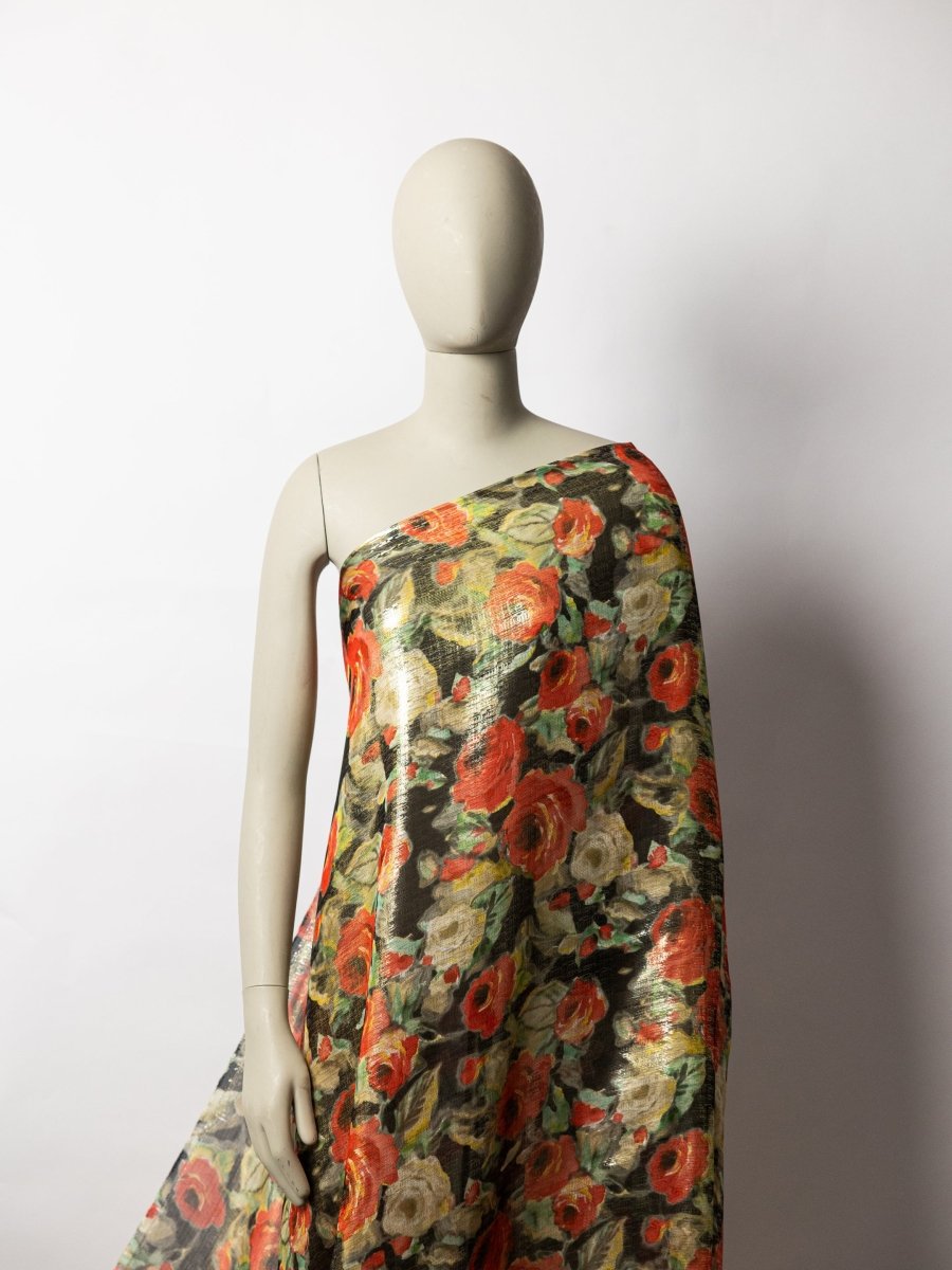 Chiffon Jacuard Pure Silk Lurex - Sharqiya - الشرقية