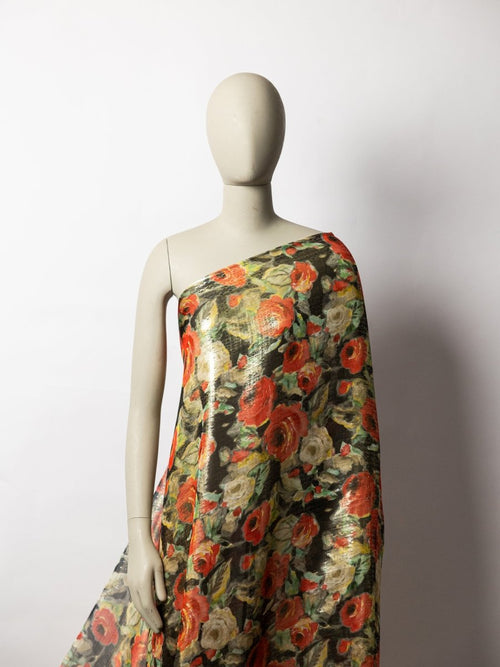 Chiffon Jacuard Pure Silk Lurex - Sharqiya - الشرقية