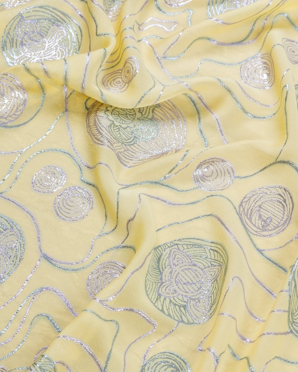Chiffon Pure Silk Lurex - Sharqiya - الشرقية