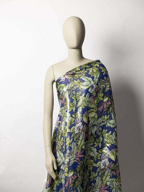 Chiffon Pure Silk With Jacquard Lurex - Sharqiya - الشرقية