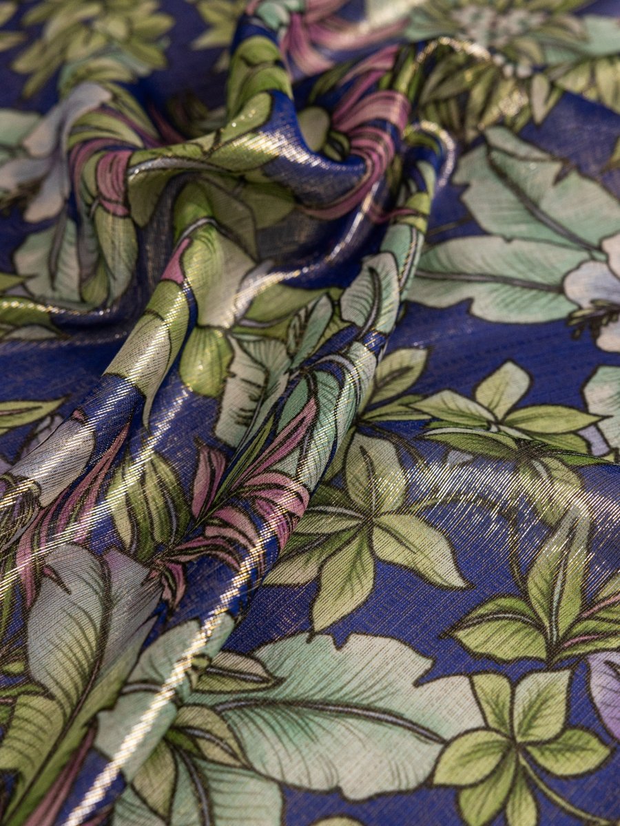 Chiffon Pure Silk With Jacquard Lurex - Sharqiya - الشرقية
