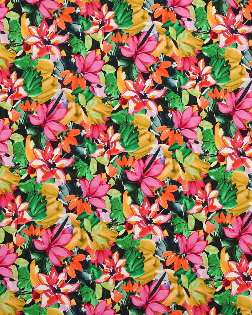 Cotton Floral Fabric - Sharqiya - الشرقية