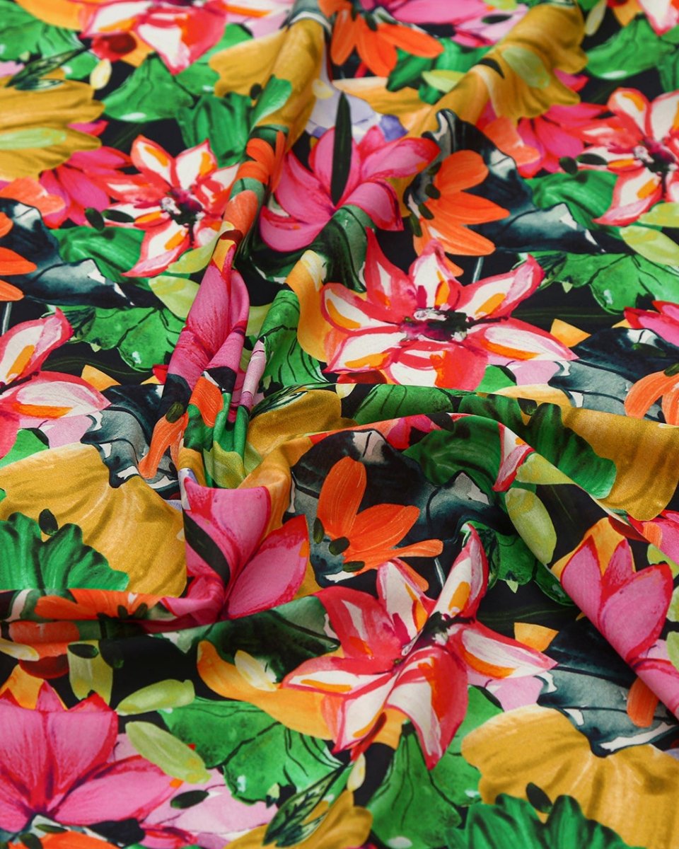 Cotton Floral Fabric - Sharqiya - الشرقية