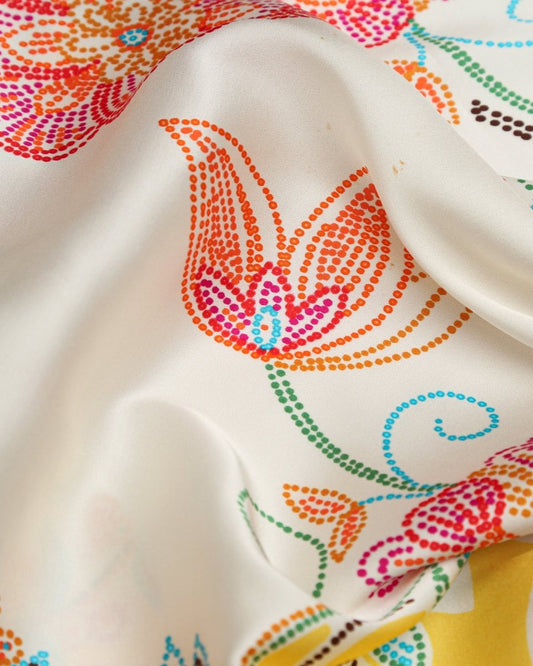 Cotton Linen Floral Fabric - Viscose - Sharqiya - الشرقية