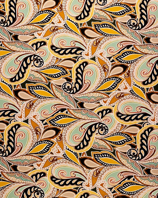 Cotton Viscose Floral Fabric - Sharqiya - الشرقية