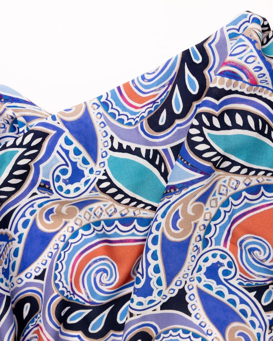 Cotton Viscose Floral Fabric - Sharqiya - الشرقية