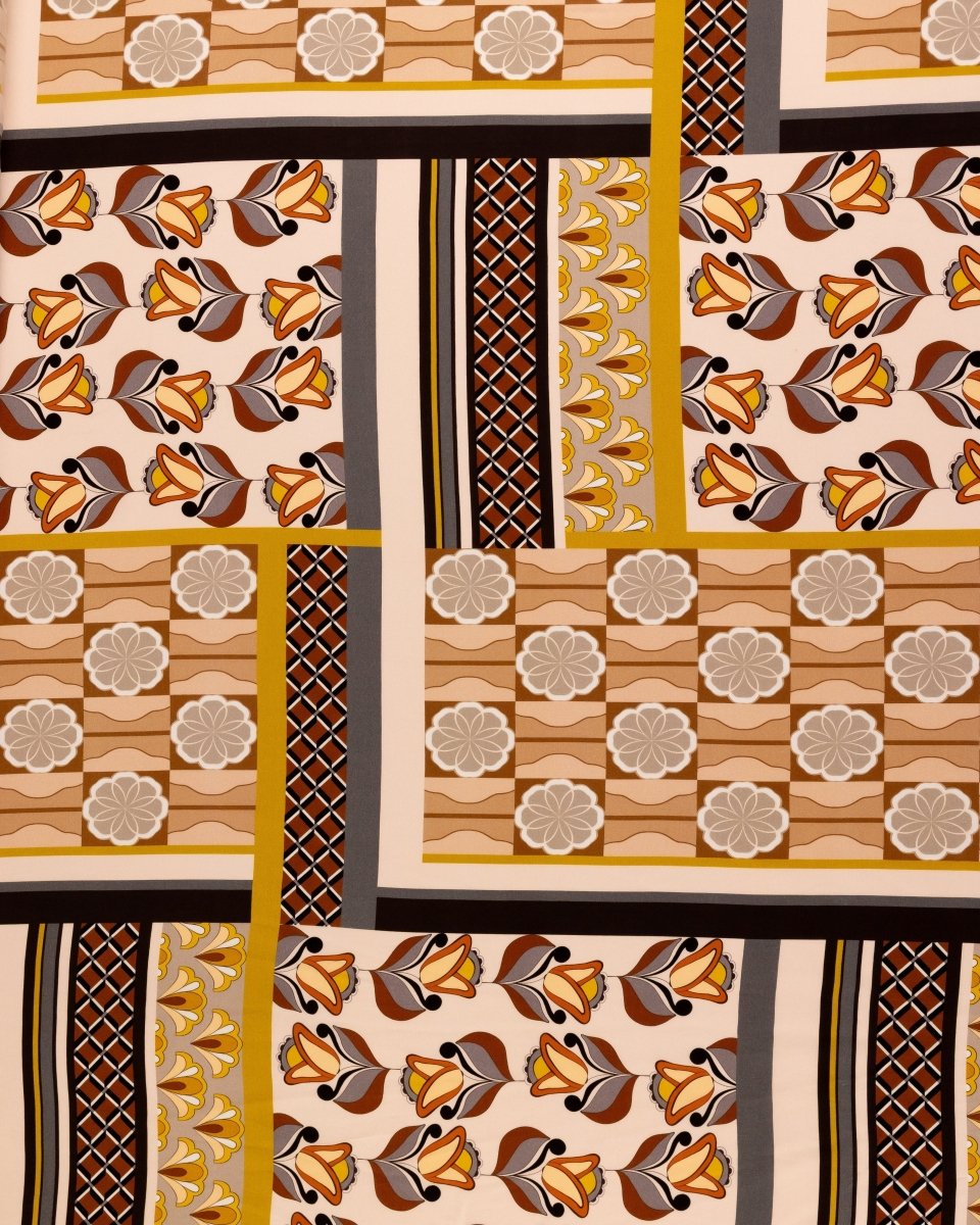 Cotton Viscose Floral Fabric - Sharqiya - الشرقية