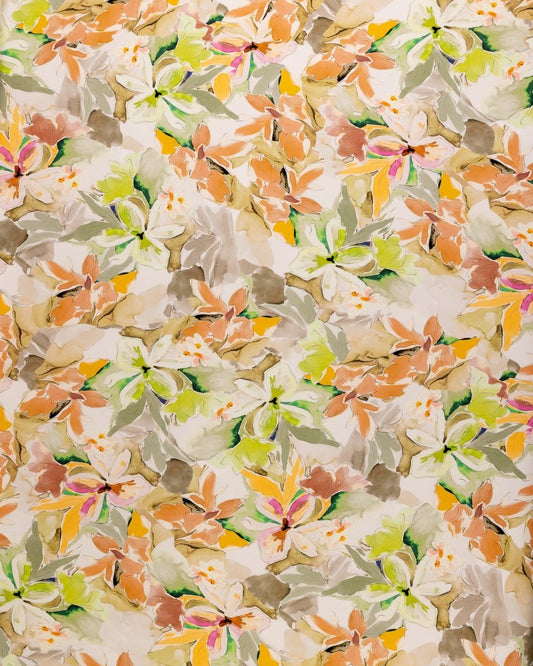 Cotton Viscose Floral Fabric - Sharqiya - الشرقية
