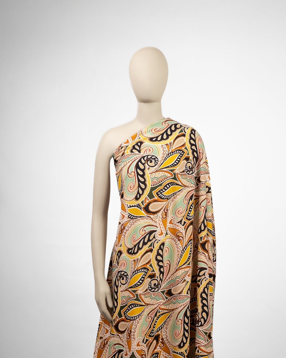 Cotton Viscose Floral Fabric - Sharqiya - الشرقية