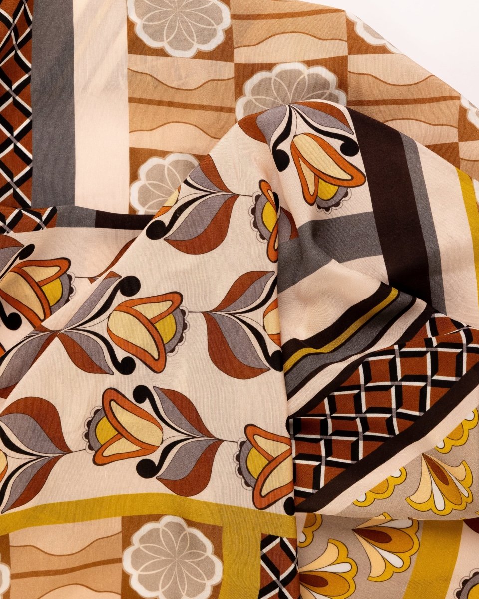 Cotton Viscose Floral Fabric - Sharqiya - الشرقية