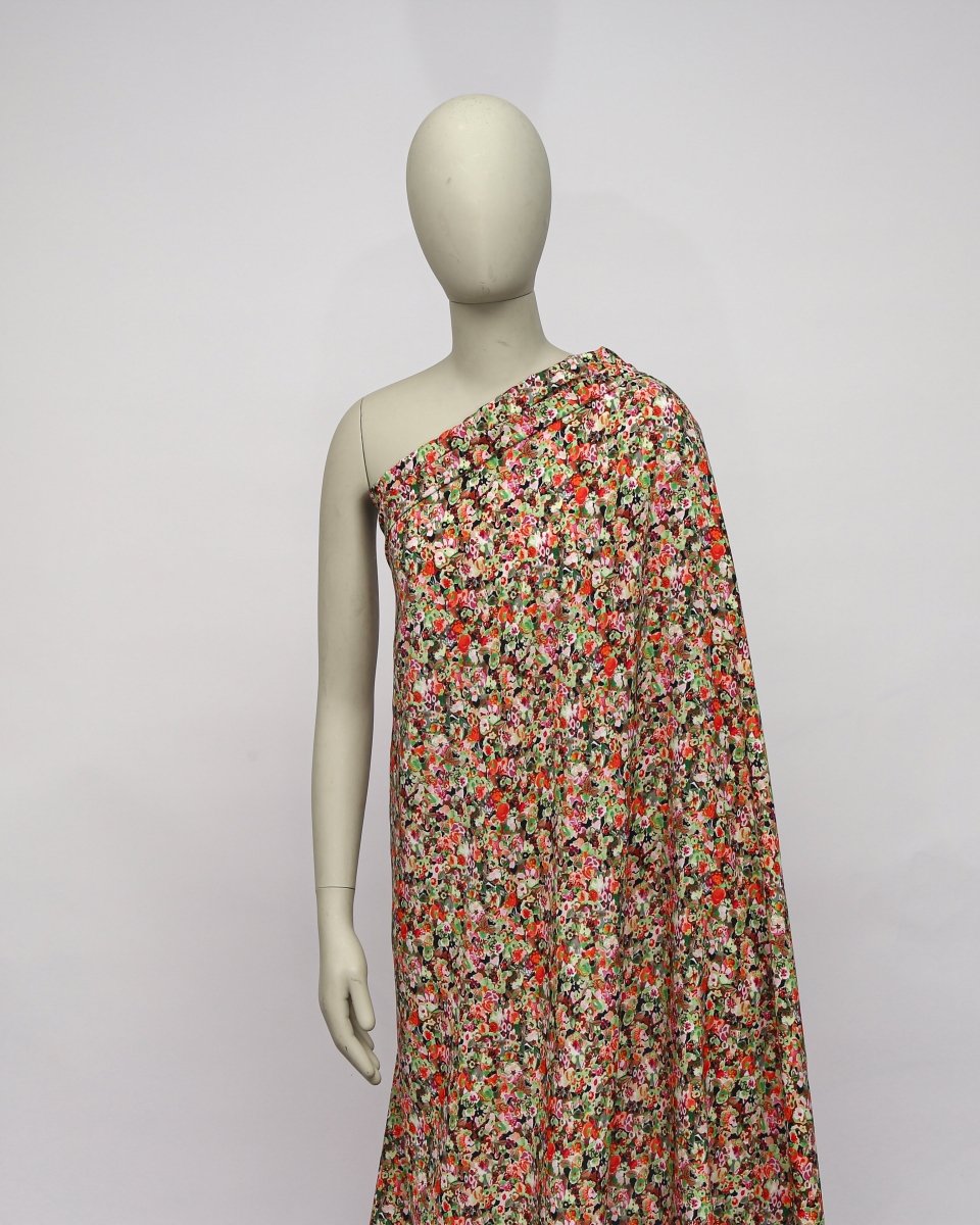 Cotton Viscose Floral Fabric - Sharqiya - الشرقية