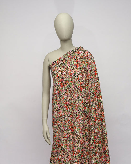 Cotton Viscose Floral Fabric - Sharqiya - الشرقية
