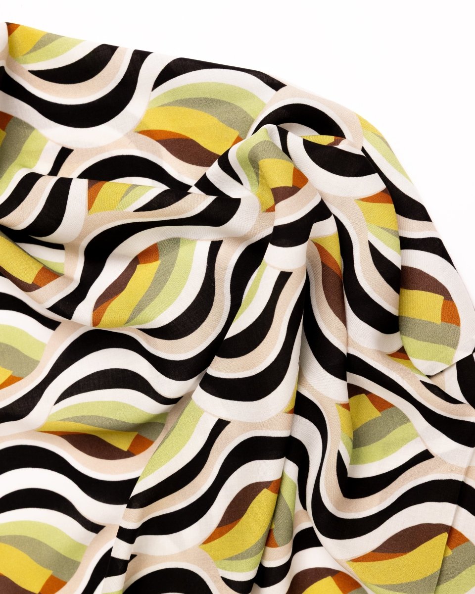 Cotton Viscose Floral Fabric - Sharqiya - الشرقية