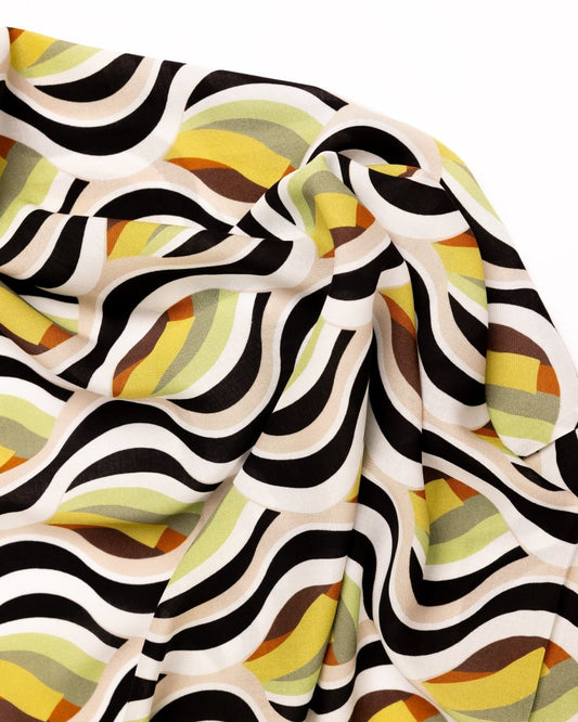 Cotton Viscose Floral Fabric - Sharqiya - الشرقية